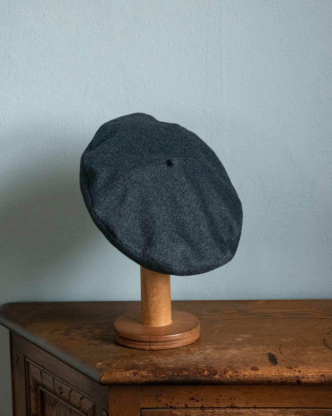 cauda | volume béret W.Bill - 100% Cashmere, Charcoal Gray