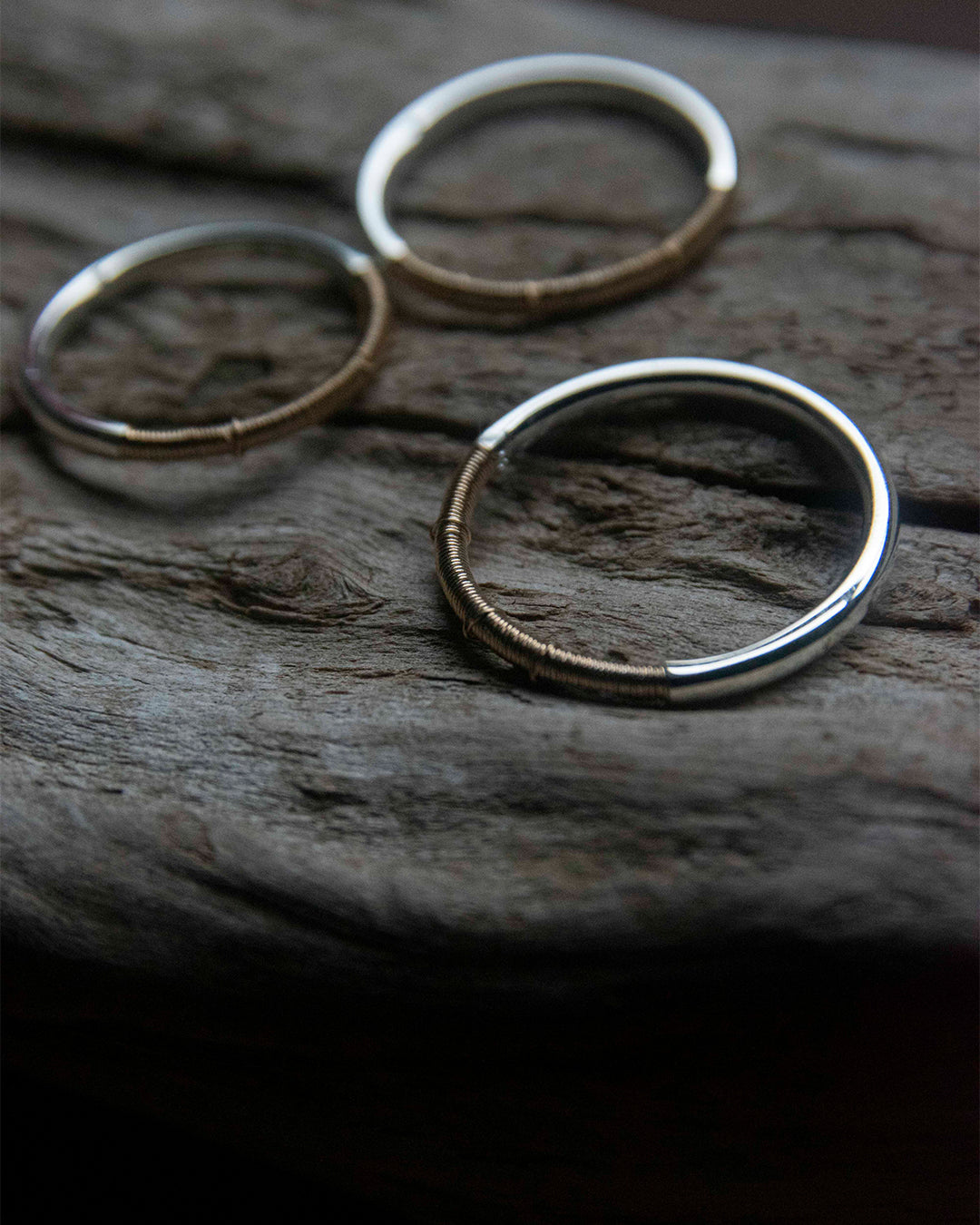 DAN TOMIMATSU | Spool Ring Narrow -SL925 / K18YG