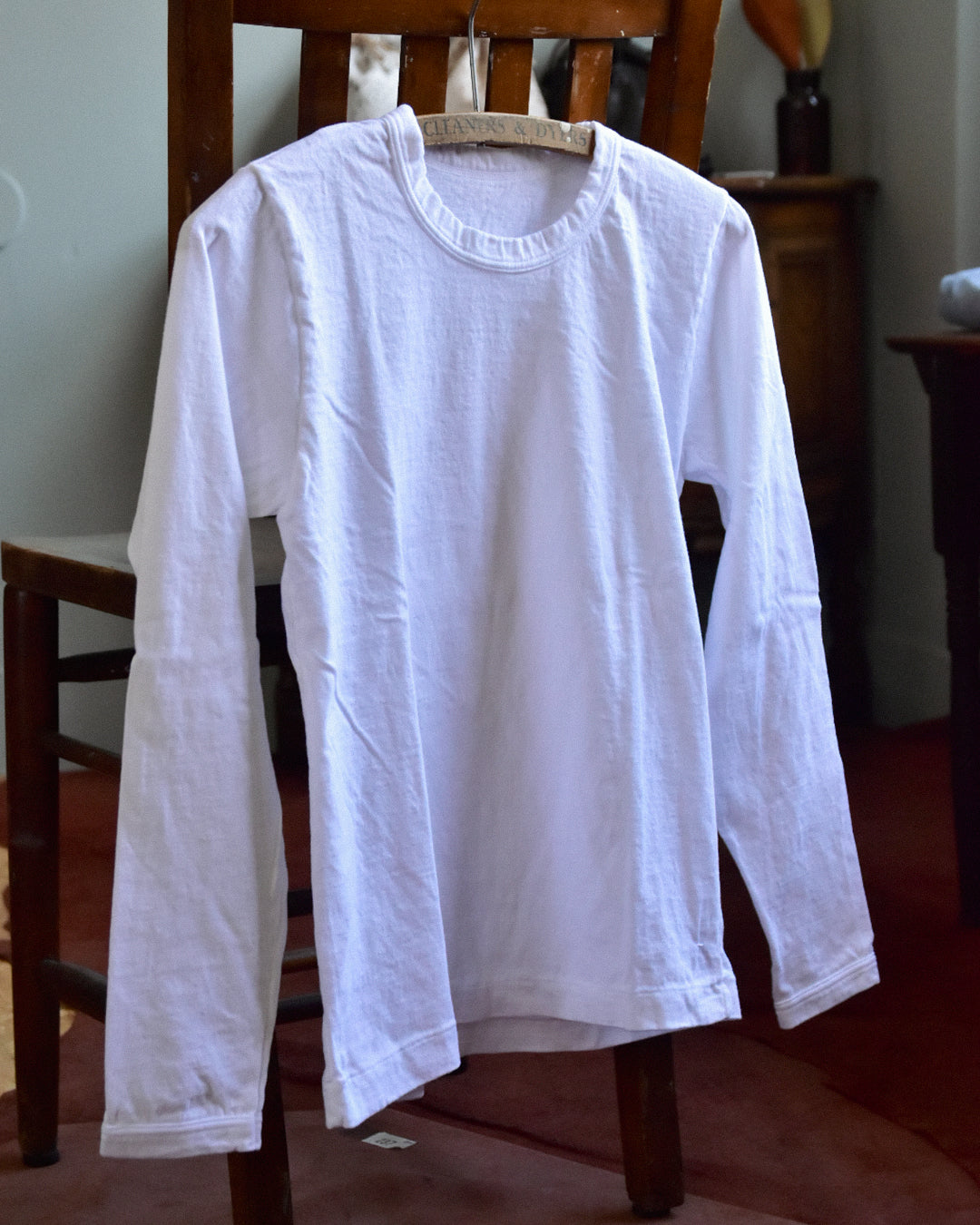 MAROBAYA | 脇ハギTシャツ長袖 白