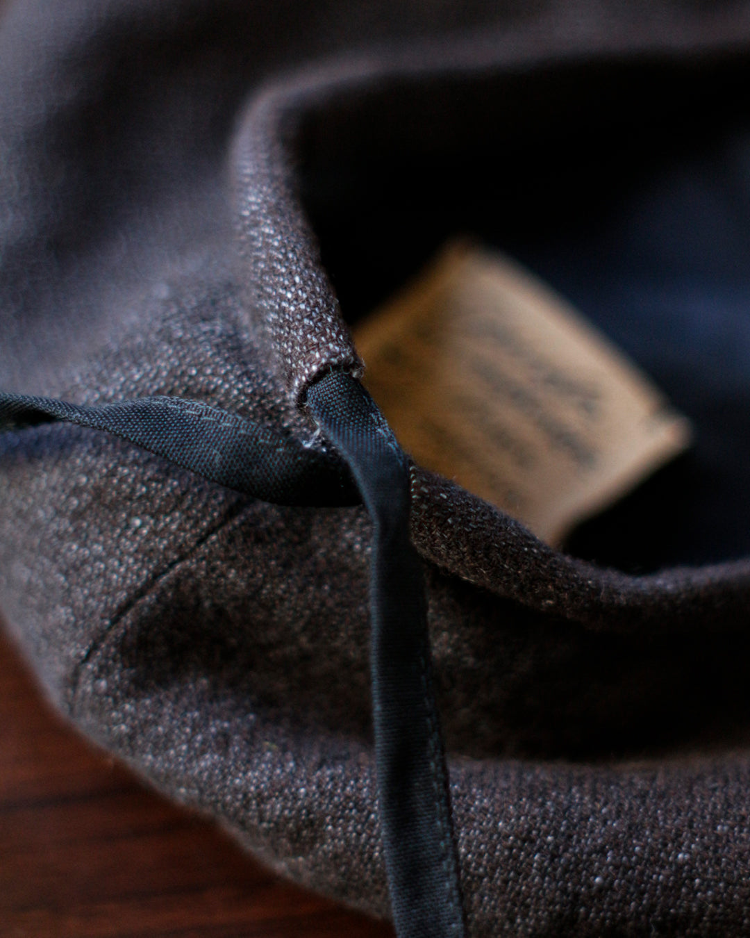 cauda | compact beret -cashmere linen