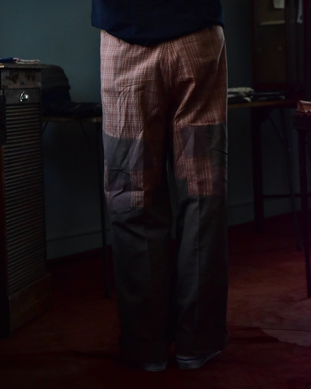 Spomenik | Wide tuck pants Brown