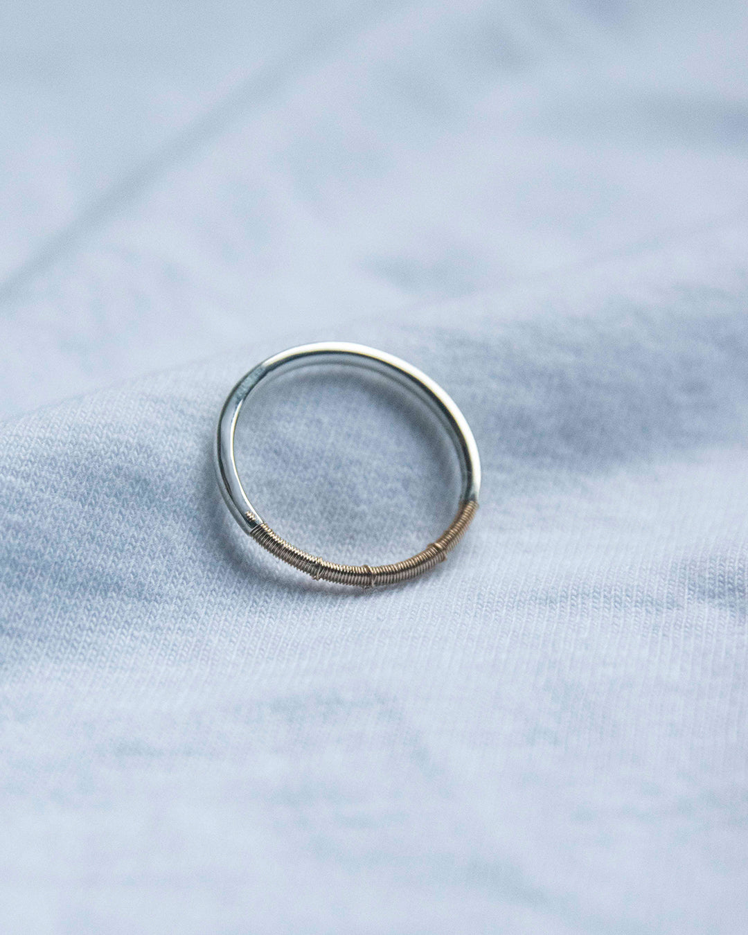 DAN TOMIMATSU | Spool Ring Narrow -SL925 / K18YG