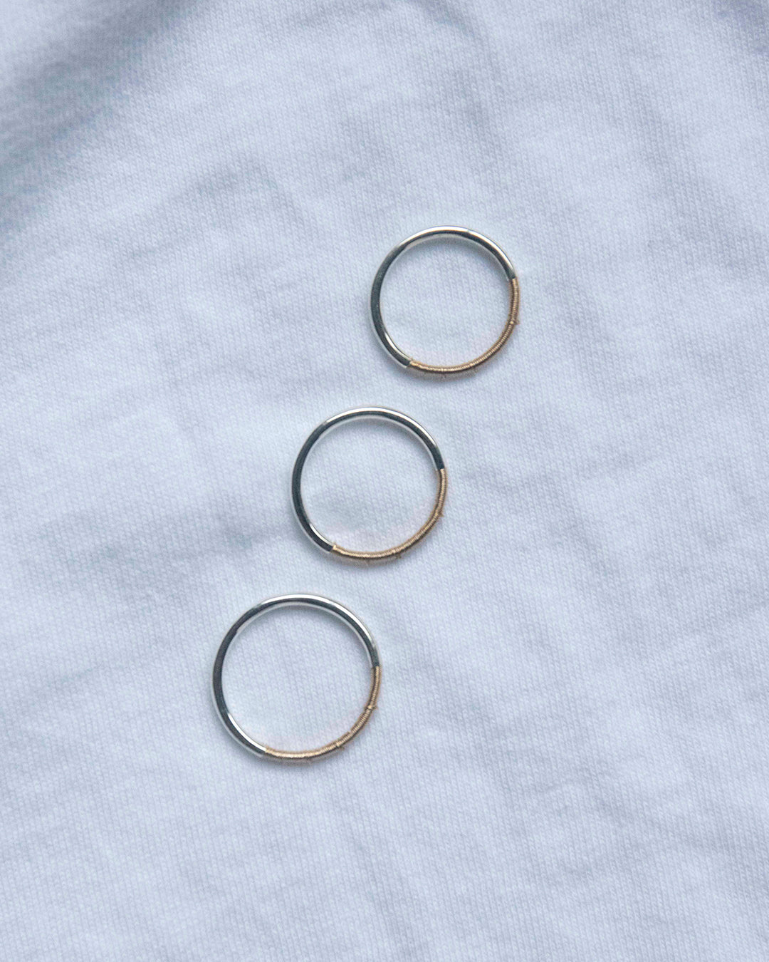 DAN TOMIMATSU | Spool Ring Narrow -SL925 / K18YG