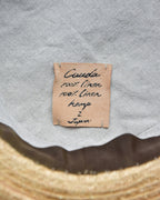 cauda | canotier herringbone linen gray EGG / hemp