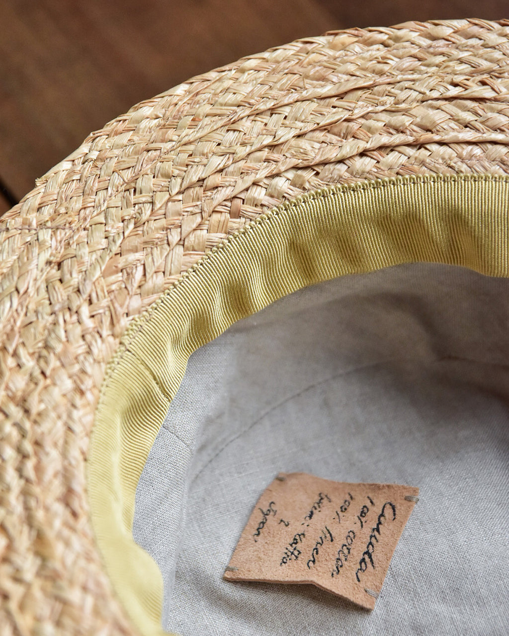 cauda | canotier 1950s French army BUS / raffia