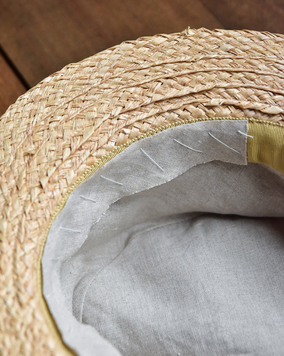cauda | canotier 1950s French army BUS / raffia