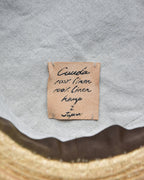 cauda | canotier herringbone linen gray BUS / hemp