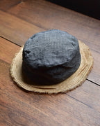 cauda | canotier herringbone linen gray BUS / hemp