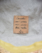 cauda | canotier 1950s French army EGG / raffia