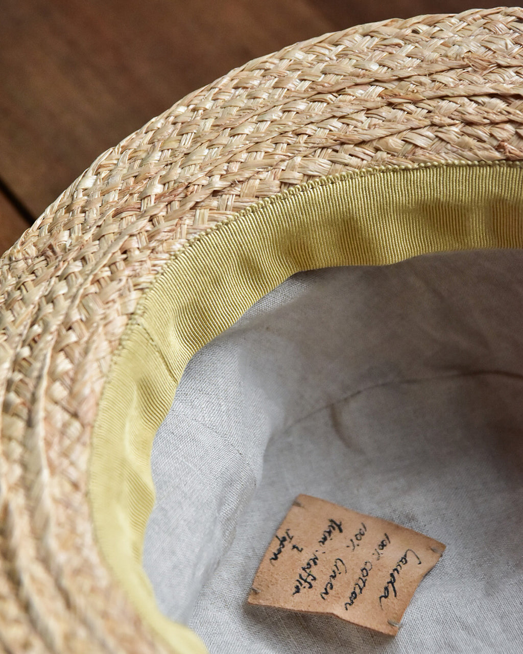 cauda | canotier 1950s French army EGG / raffia