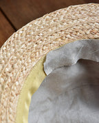 cauda | canotier 1950s French army EGG / raffia