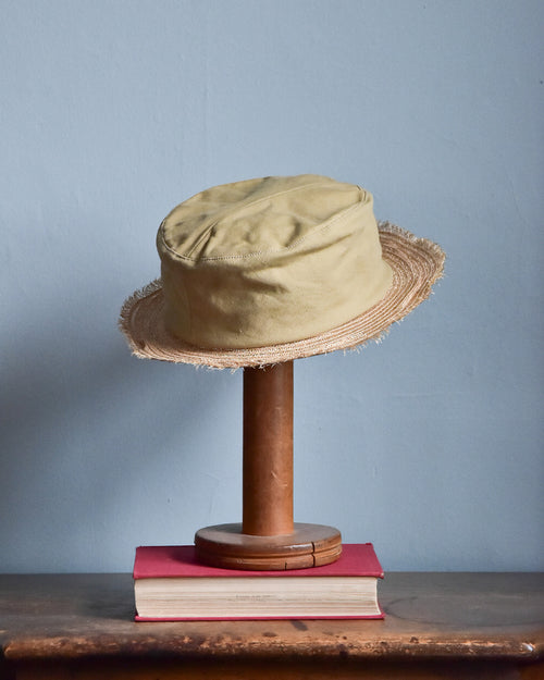 cauda | canotier 1950s French army BUS / hemp
