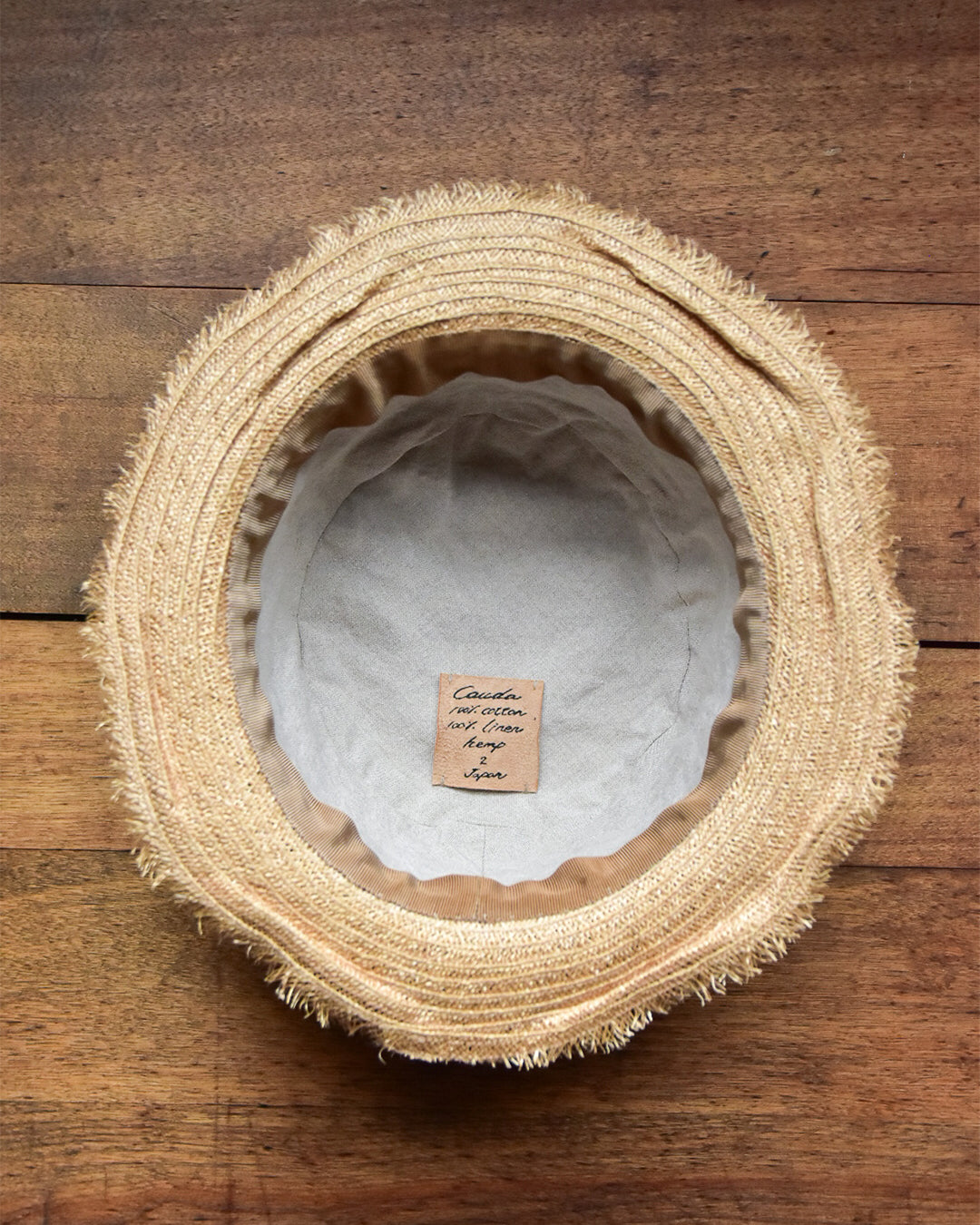 cauda | canotier 1950s French army EGG / hemp