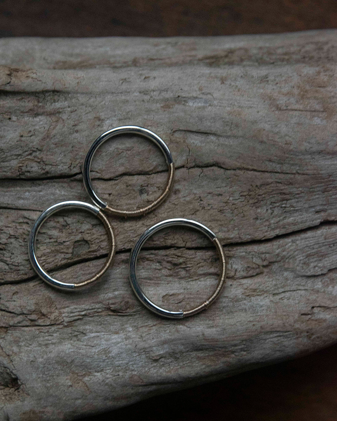 DAN TOMIMATSU | Spool Ring Narrow -SL925 / K18YG