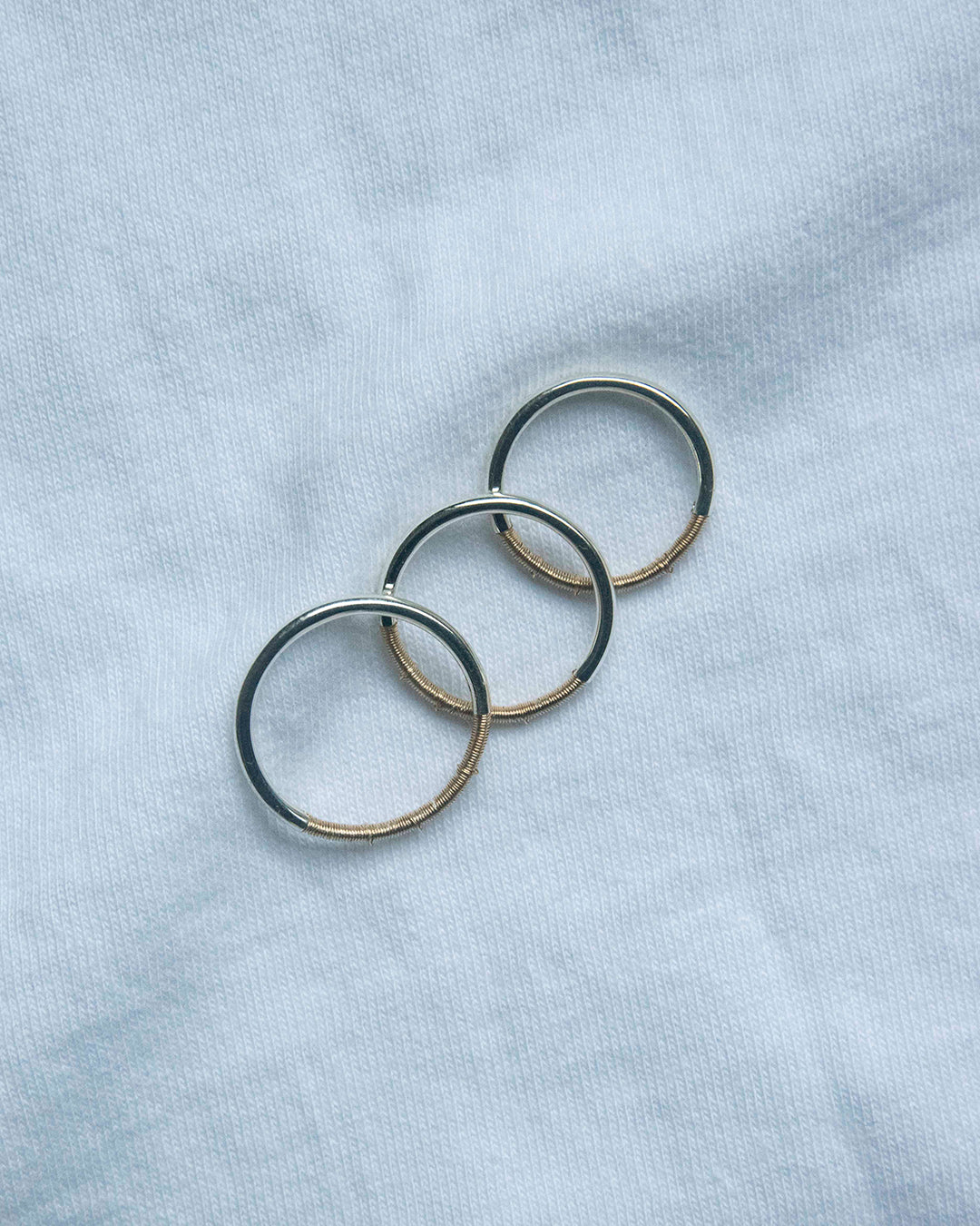 DAN TOMIMATSU | Spool Ring Narrow -SL925 / K18YG