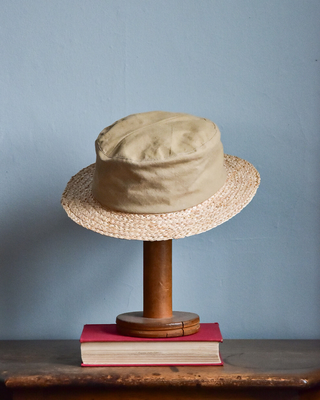 cauda | canotier 1950s French army BUS / raffia