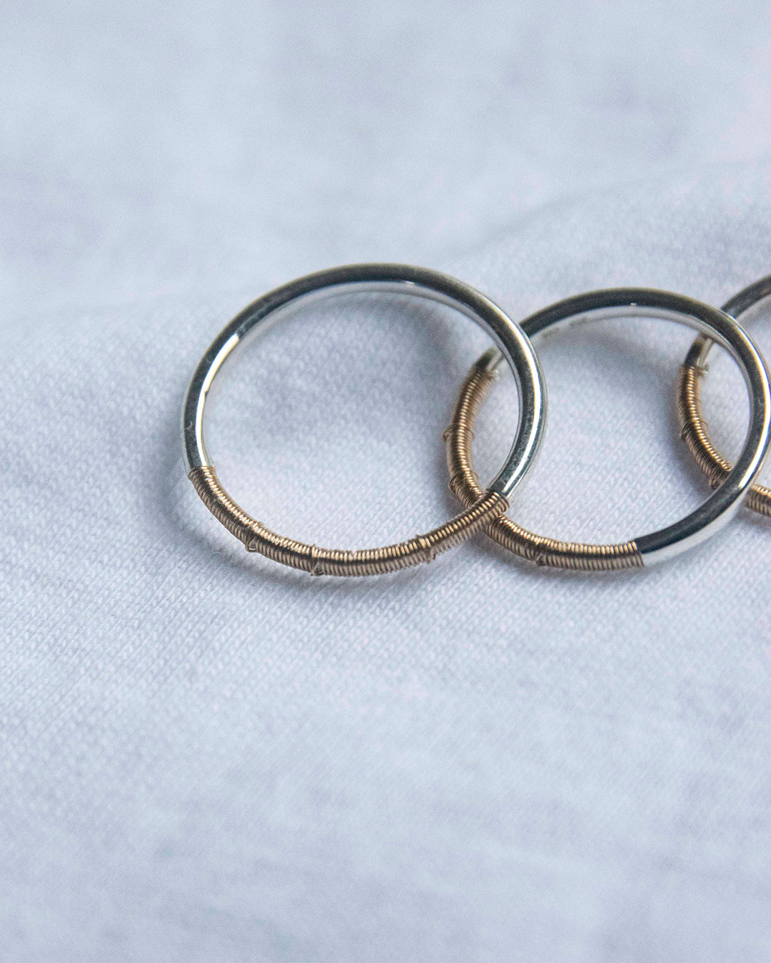 DAN TOMIMATSU | Spool Ring Narrow -SL925 / K18YG