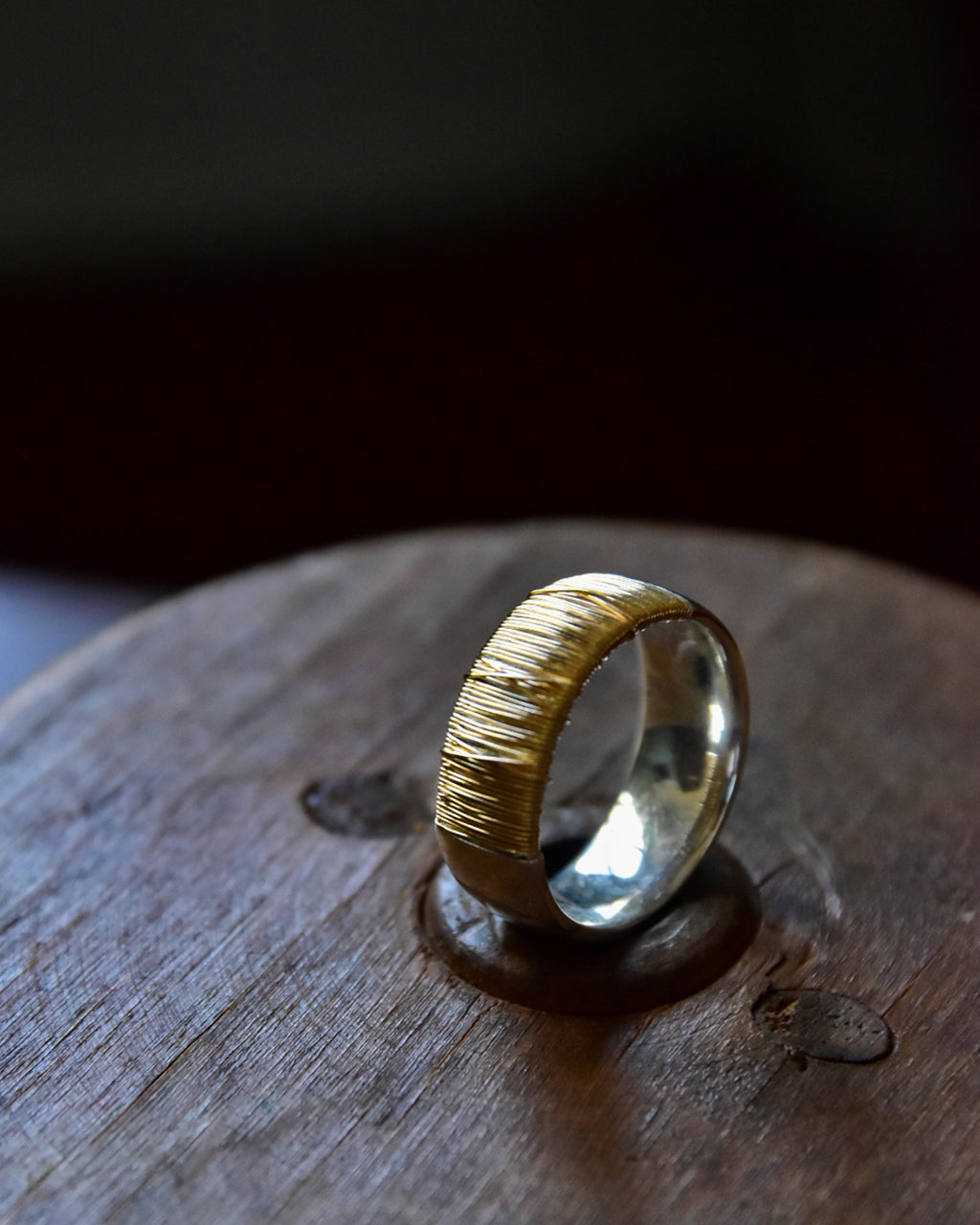 DAN TOMIMATSU | Spool Ring Bold  SL925 -K18YG  #18