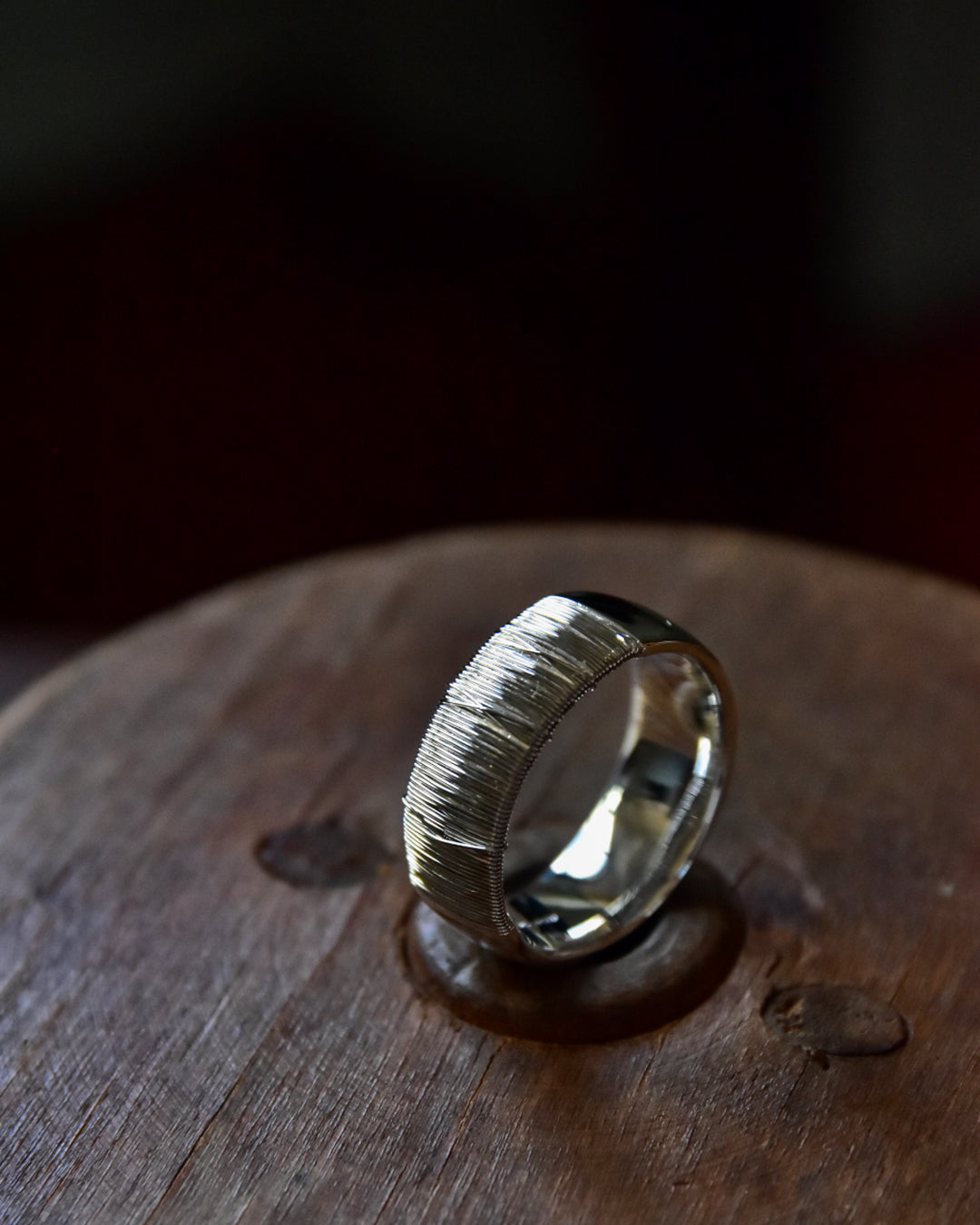 DAN TOMIMATSU | Spool Ring Bold  SL925 -PT900  #18