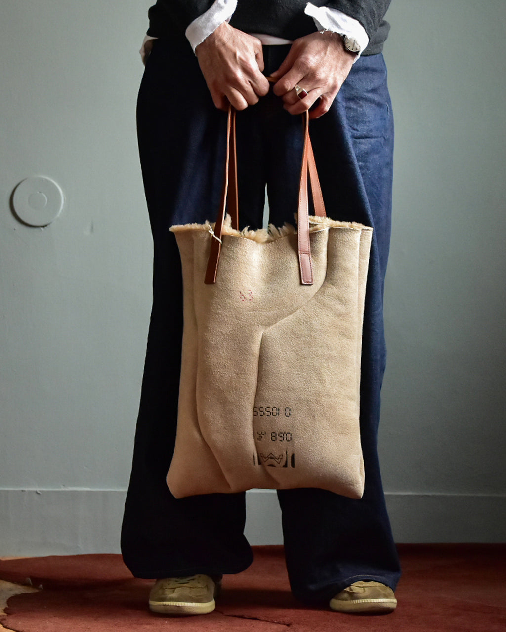 HAAL / PRIMITIVE TOTE BAG -MOUTON-