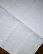 cauda | Vintage white linen handkerchief