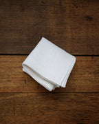 cauda | Vintage white linen handkerchief