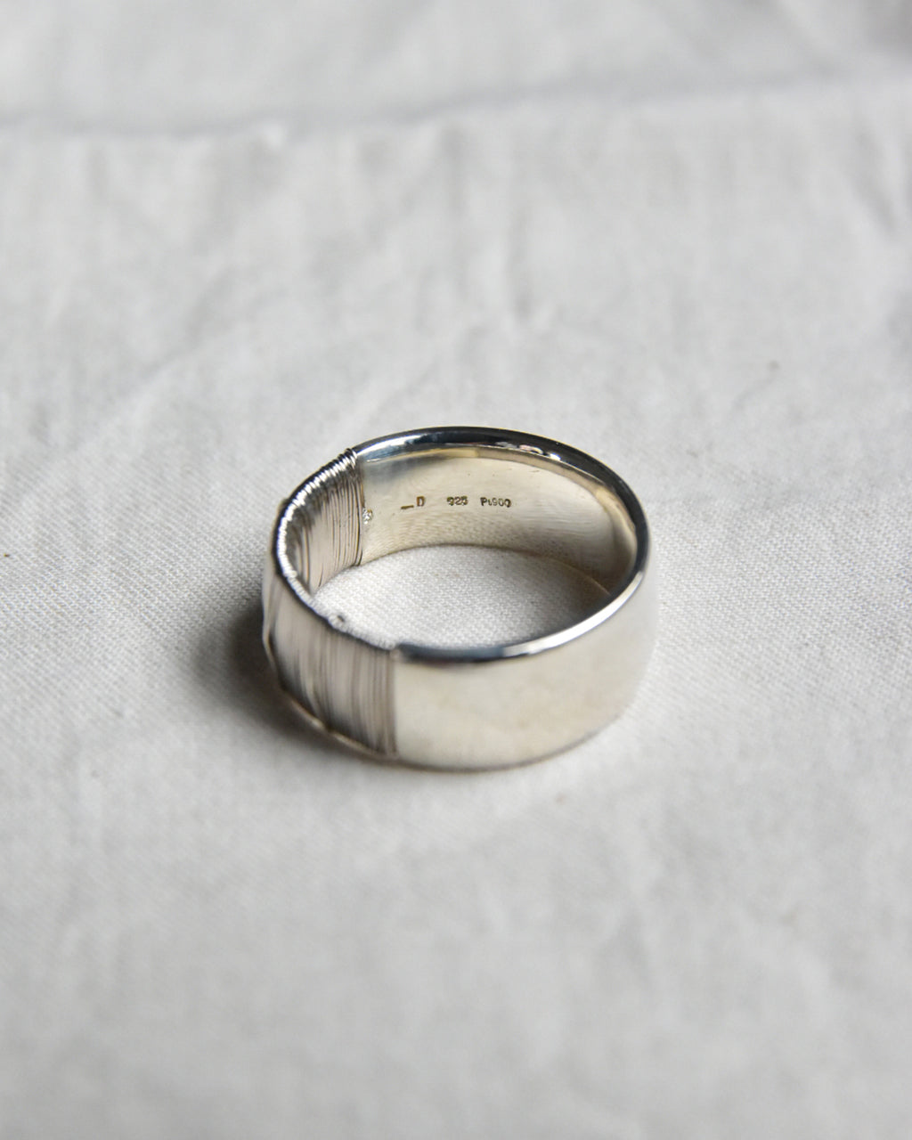 DAN TOMIMATSU | Spool Ring Bold  SL925 -PT900  #18