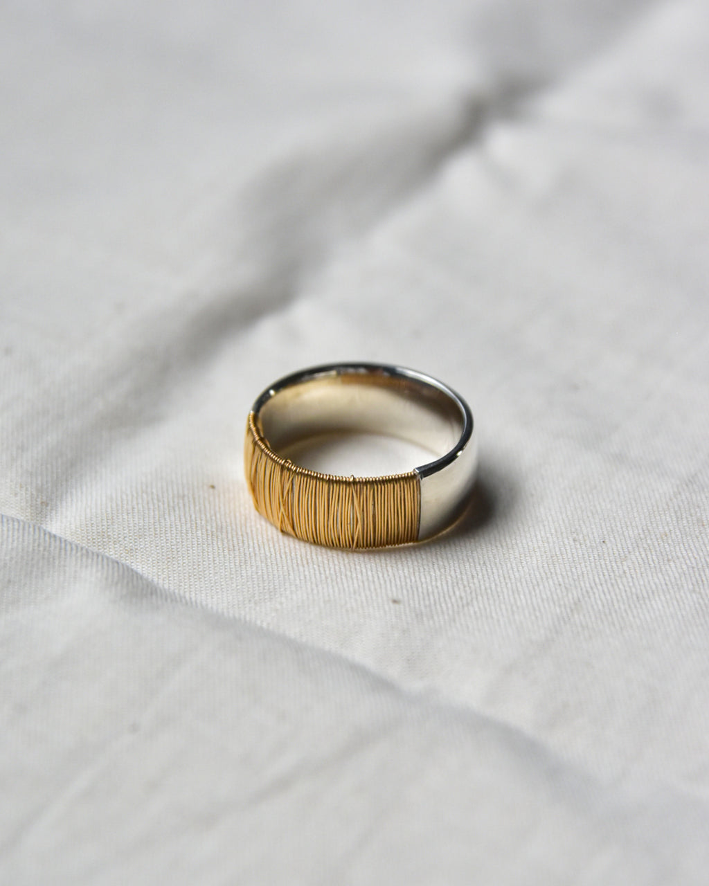 DAN TOMIMATSU | Spool Ring Bold  SL925 -K18YG  #18