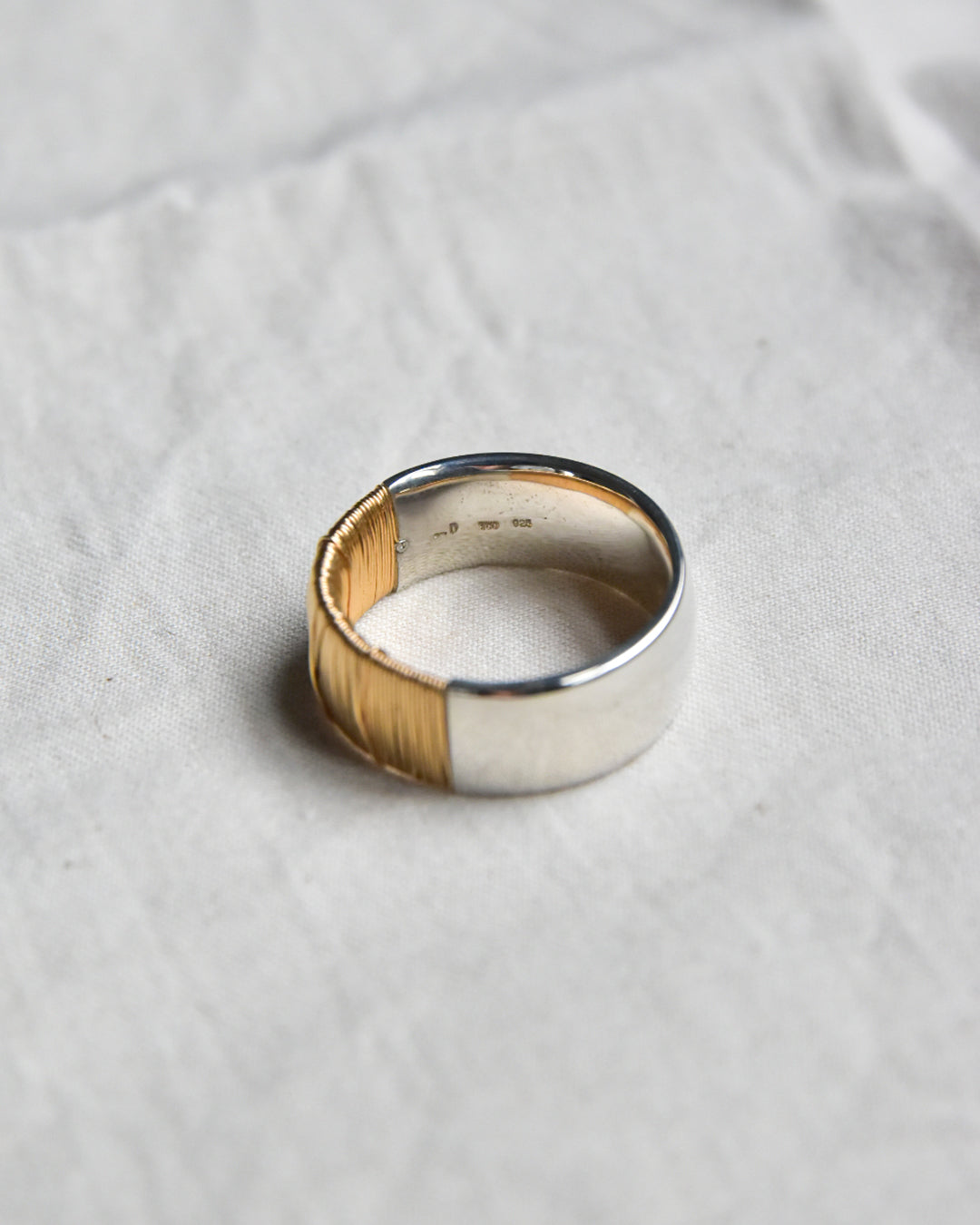 DAN TOMIMATSU / Spool Ring Bold  SL925 -K18YG  #18