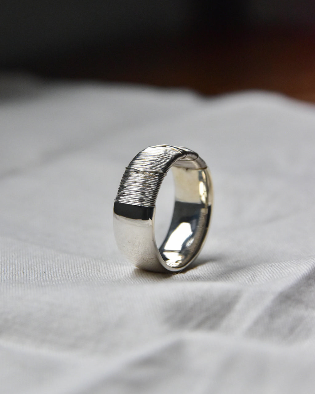 DAN TOMIMATSU | Spool Ring Bold  SL925 -PT900  #18