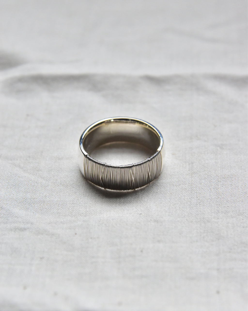 DAN TOMIMATSU | Spool Ring Bold  SL925 -PT900  #18