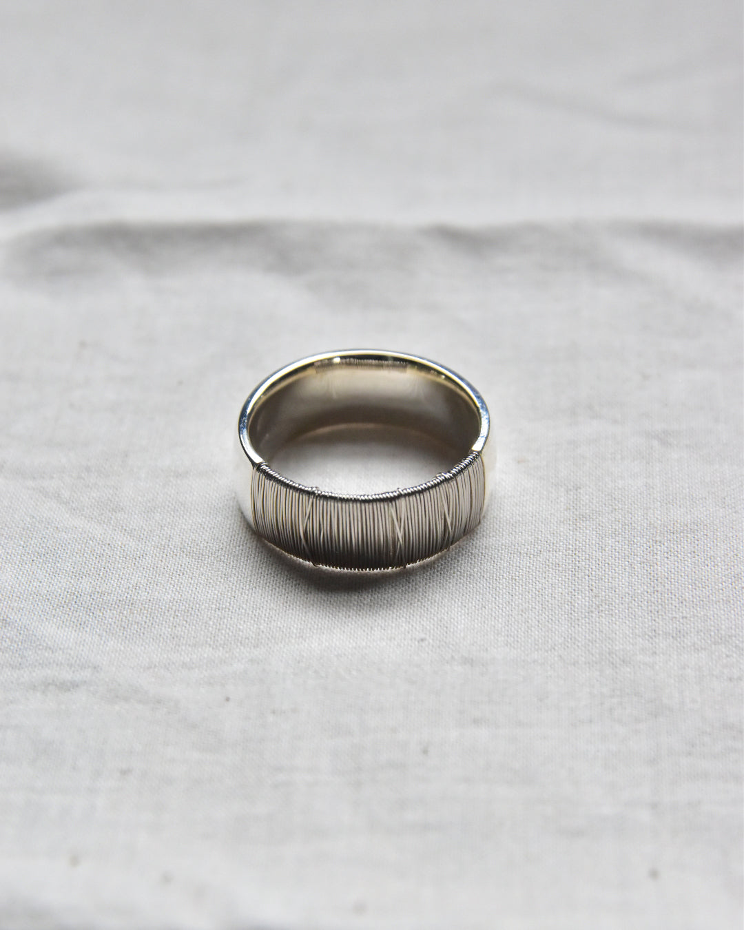 DAN TOMIMATSU | Spool Ring Bold  SL925 -PT900  #18