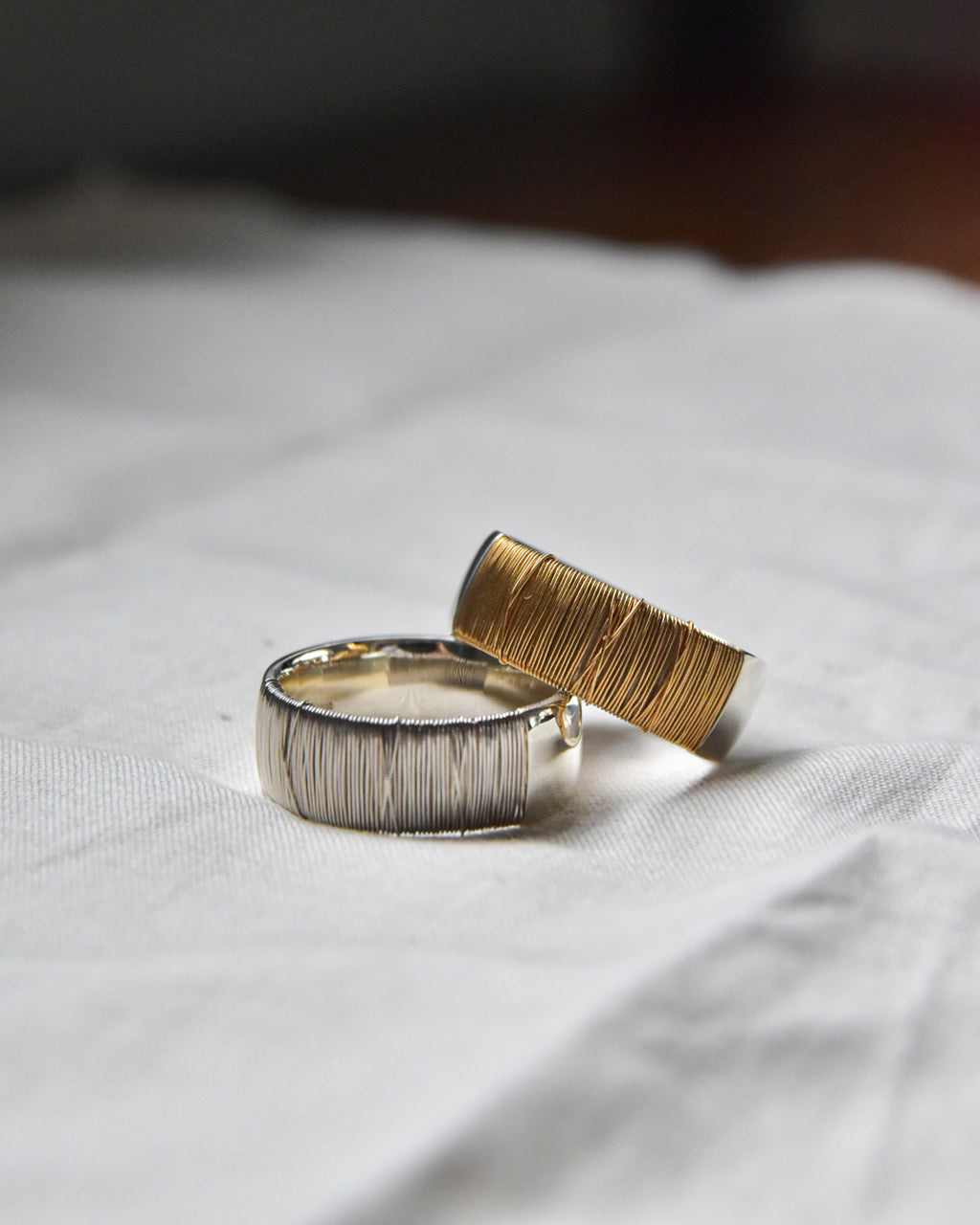 DAN TOMIMATSU | Spool Ring Bold  SL925 -PT900  #18