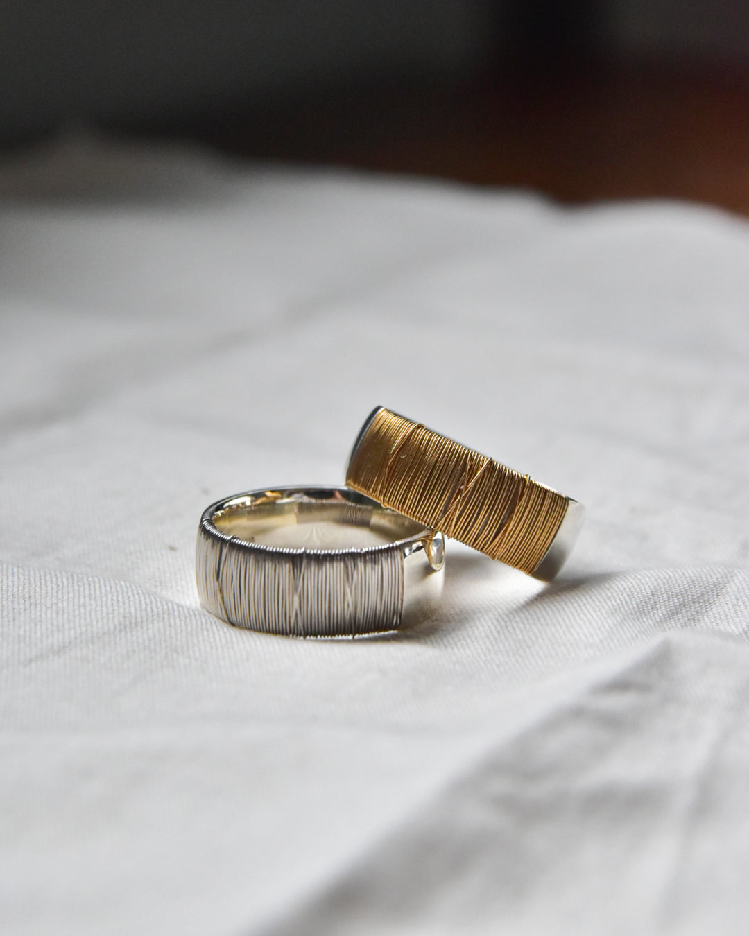 DAN TOMIMATSU / Spool Ring Bold  SL925 -K18YG  #18