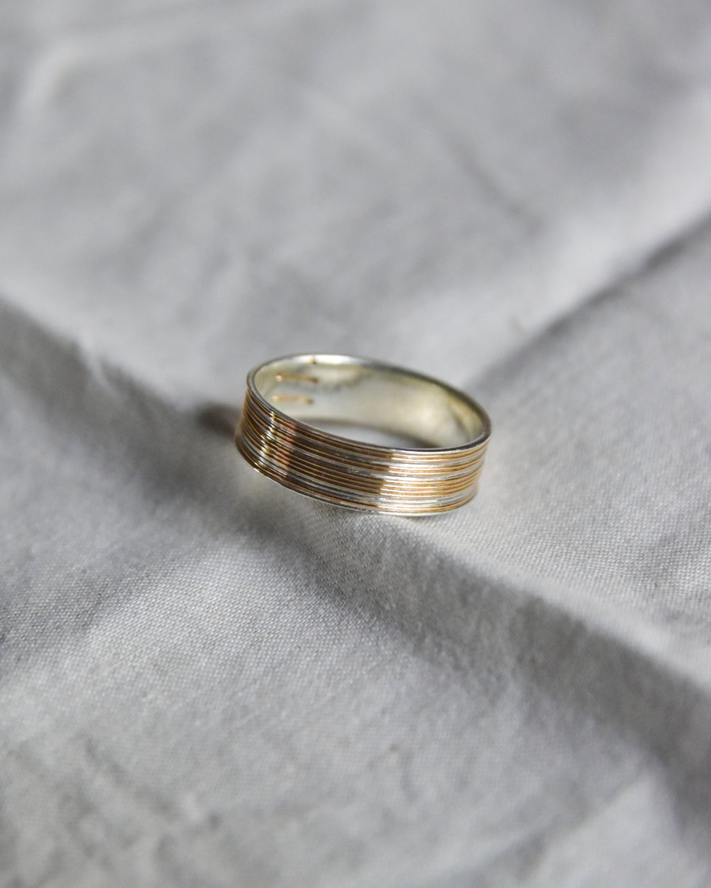 DAN TOMIMATSU | Spool Ring Long Half Wind  -SL925 / K18