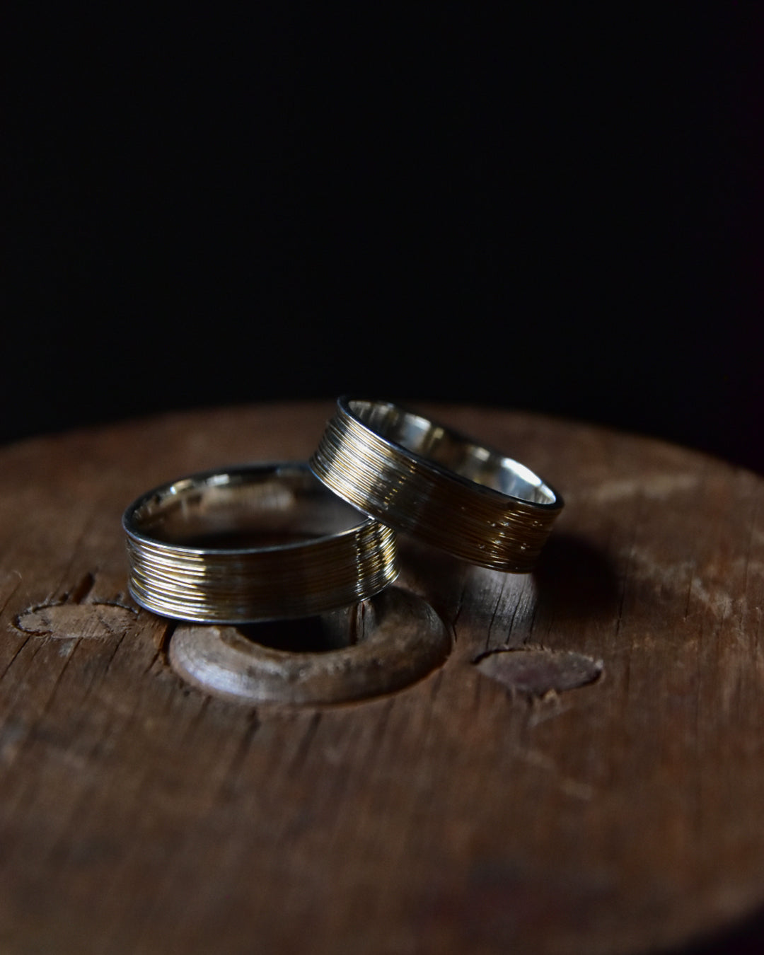 DAN TOMIMATSU / Spool Ring Long Half Wind  -SL925 / K18