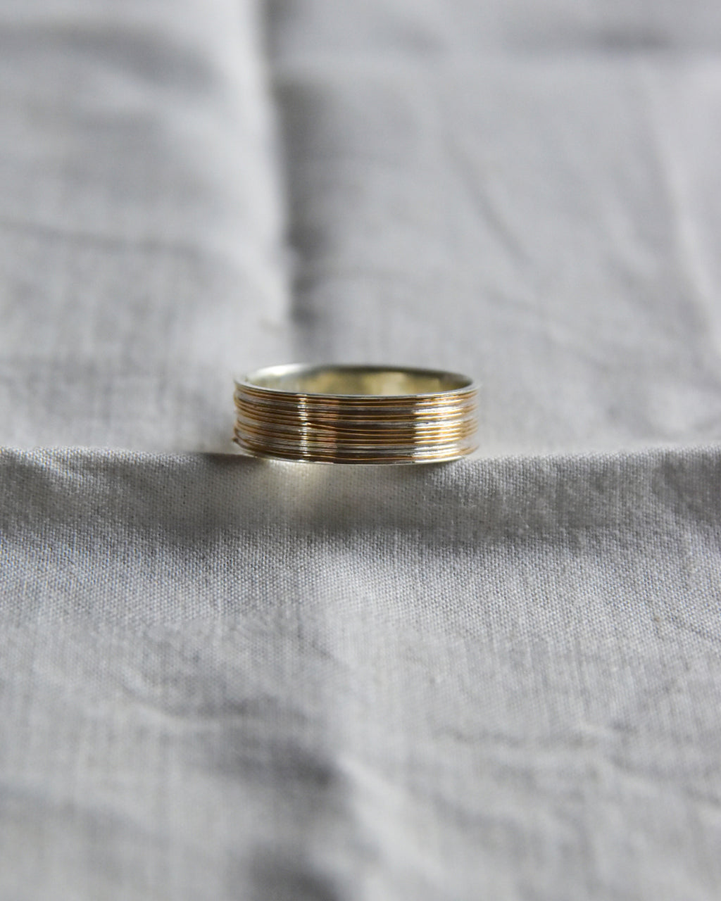 DAN TOMIMATSU | Spool Ring Long Half Wind  -SL925 / K18