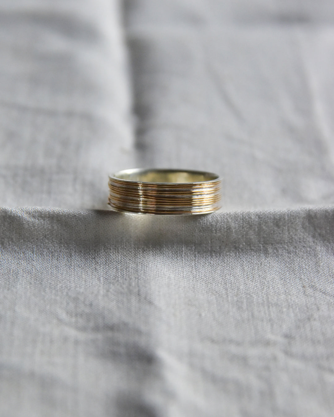 DAN TOMIMATSU / Spool Ring Long Half Wind  -SL925 / K18