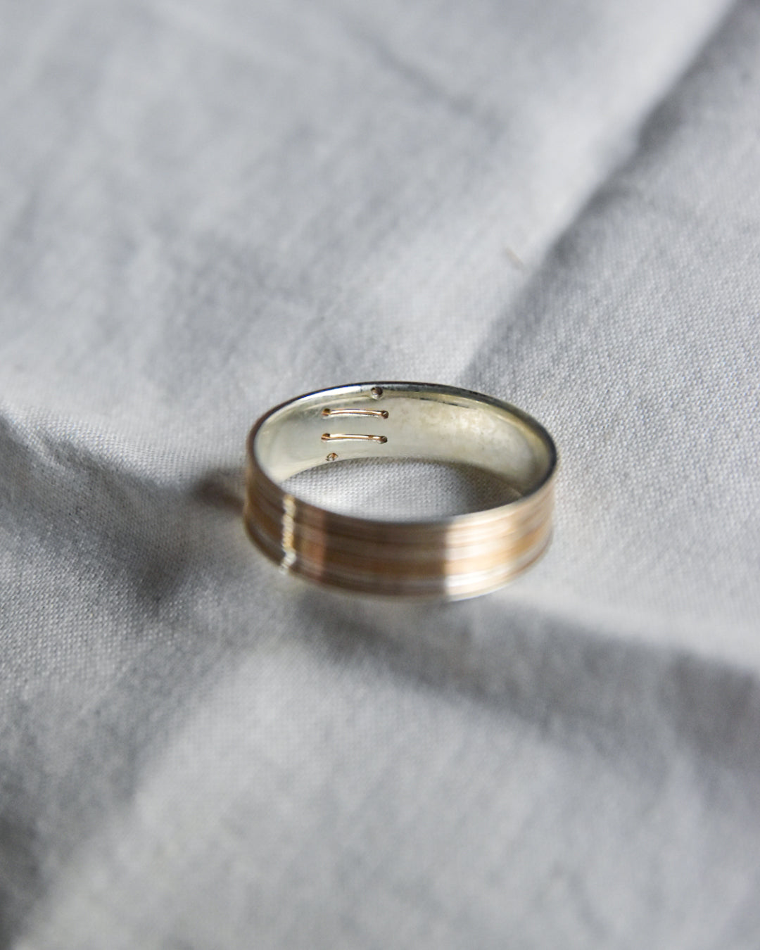 DAN TOMIMATSU / Spool Ring Long Half Wind  -SL925 / K18