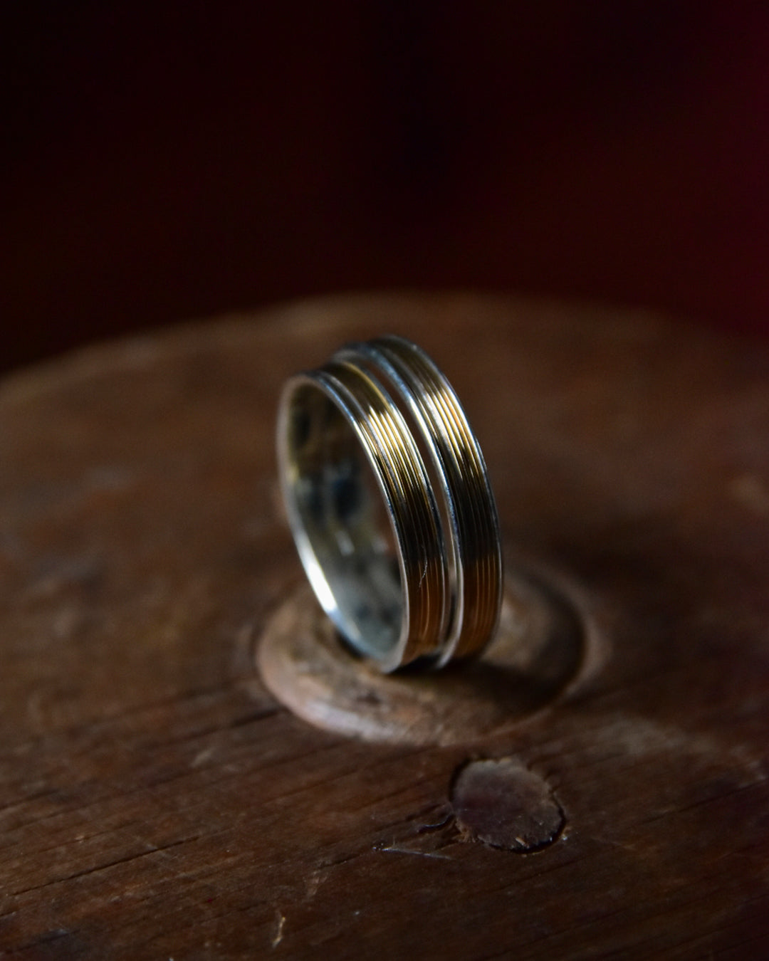 DAN TOMIMATSU / Spool Ring Short Half Wind -SL925 / K18