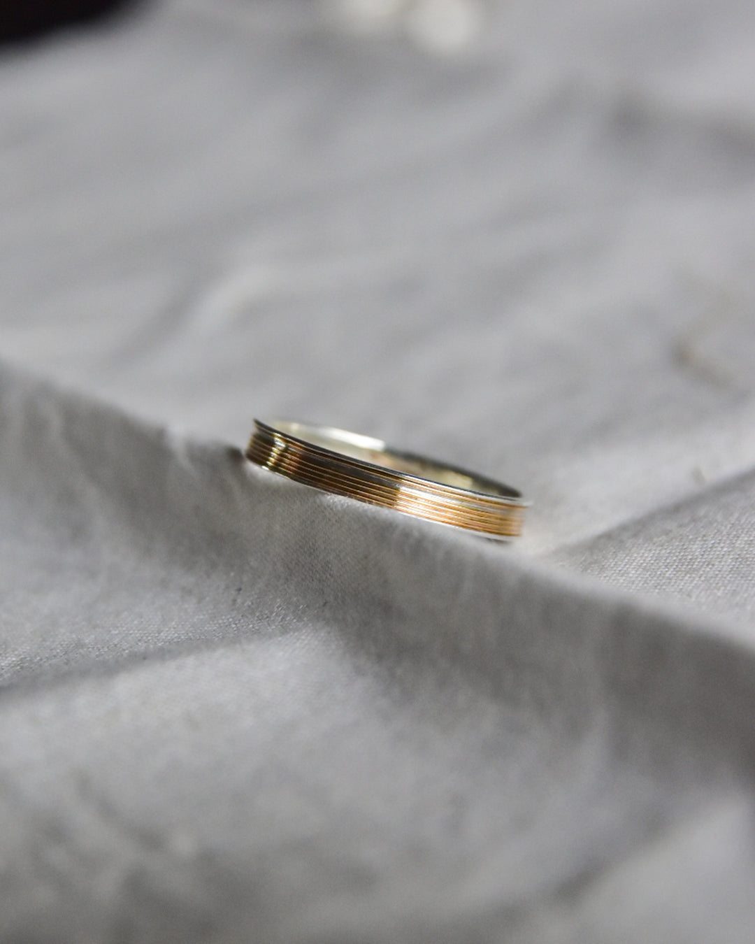 DAN TOMIMATSU / Spool Ring Short Half Wind -SL925 / K18