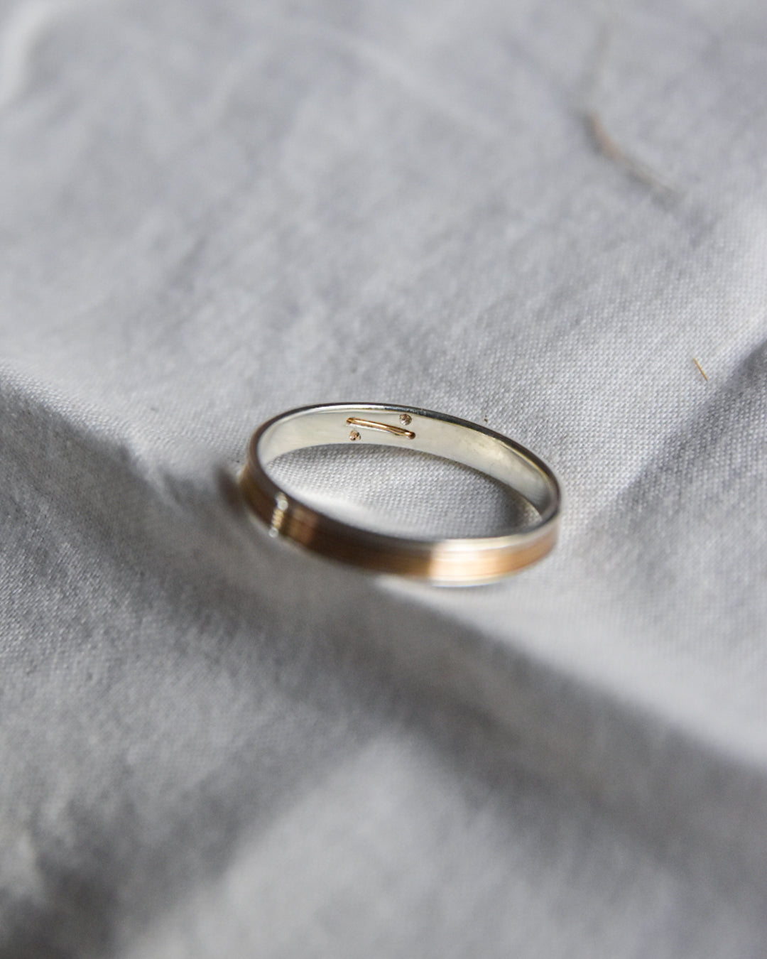 DAN TOMIMATSU / Spool Ring Short Half Wind -SL925 / K18