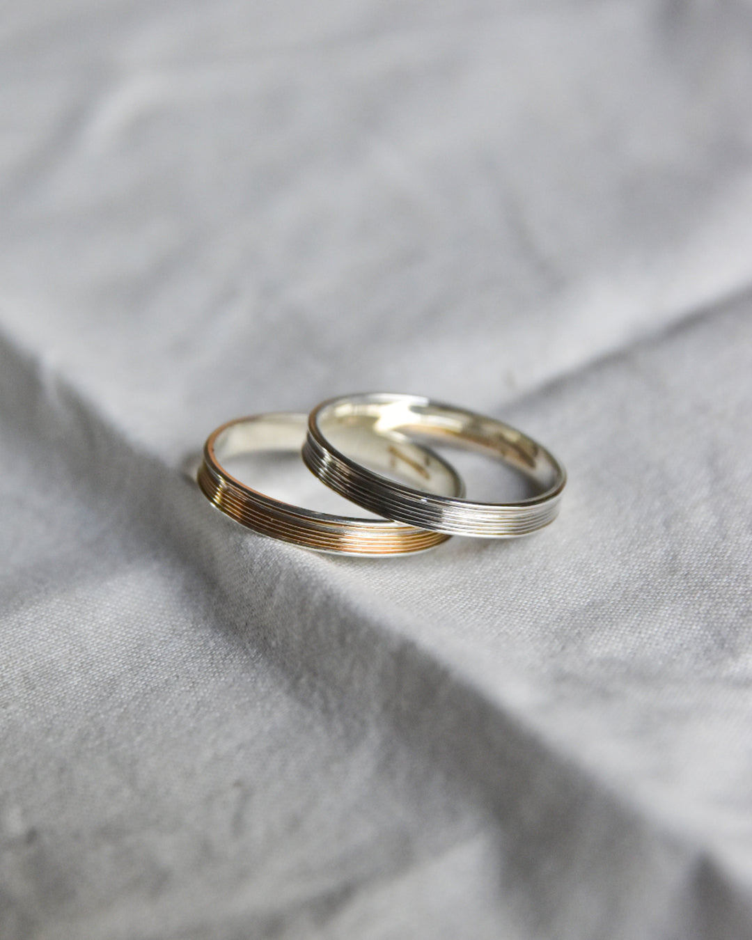 DAN TOMIMATSU / Spool Ring Short Half Wind -SL925 / K18