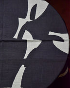 mills | Abstract Scarf - Charcoal Black -