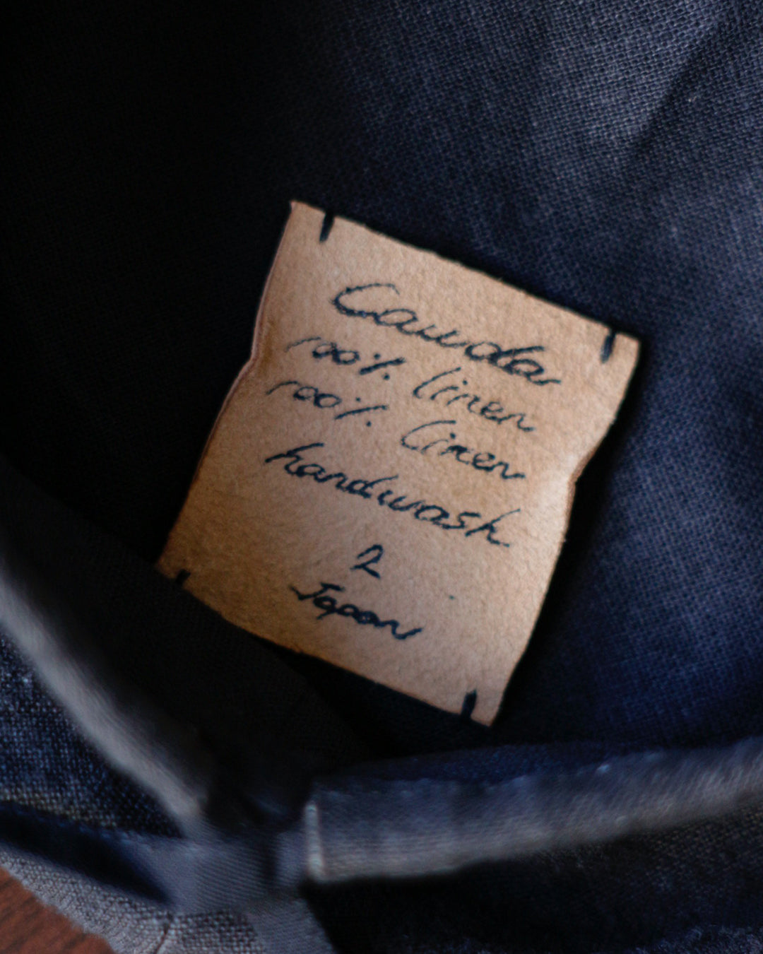 cauda / compact beret -1950s French vintage linen black