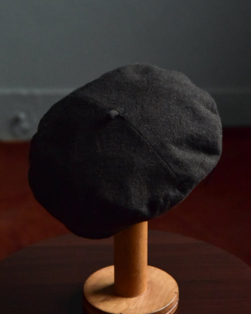 cauda / compact beret -dark brown khaki