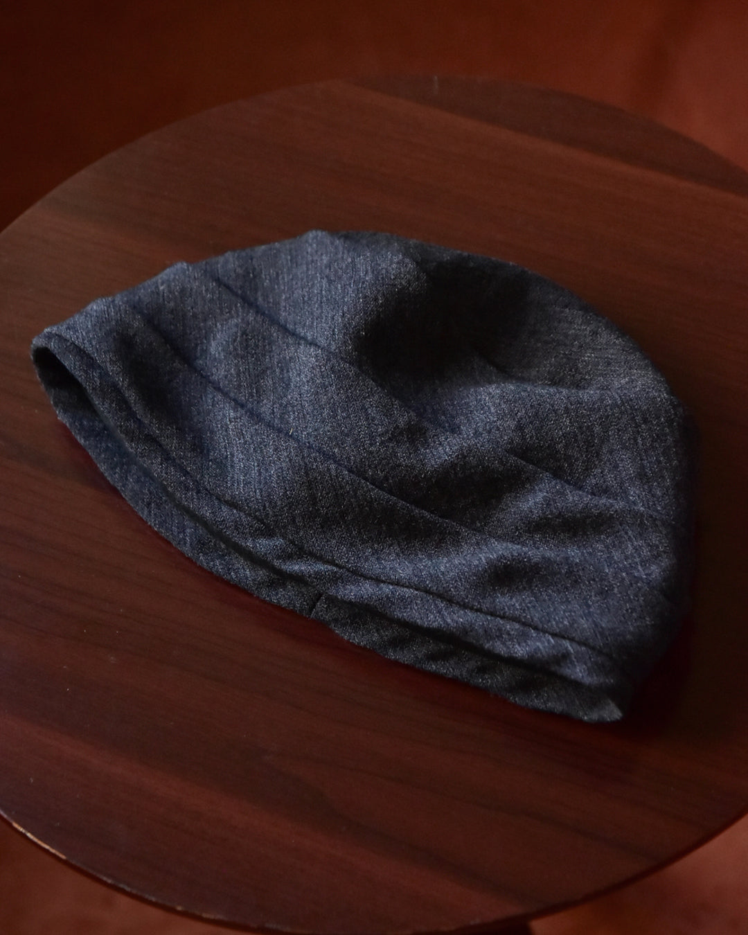cauda / turban -wool line gray & navy