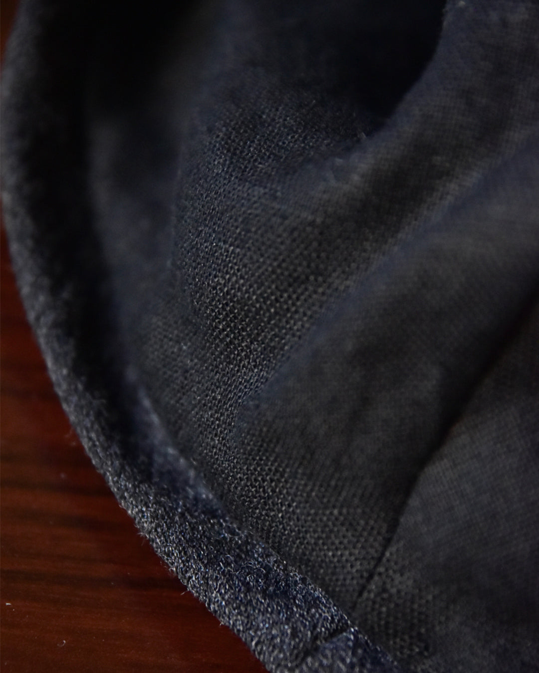 cauda / turban -wool line gray & navy