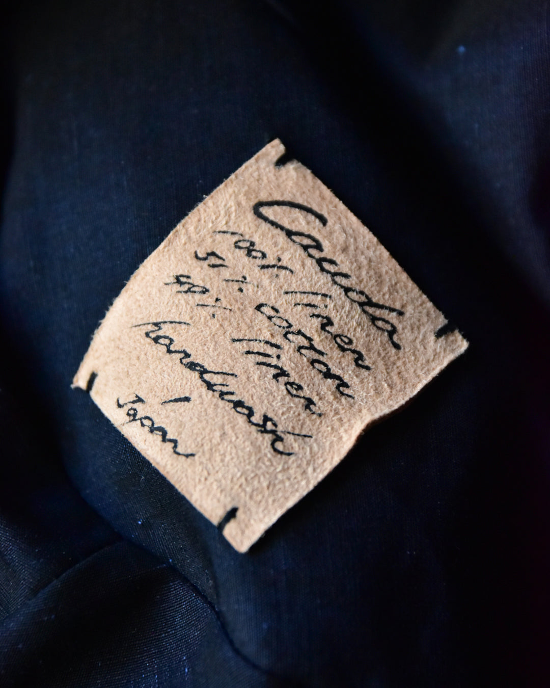 cauda / turban -indigo linen