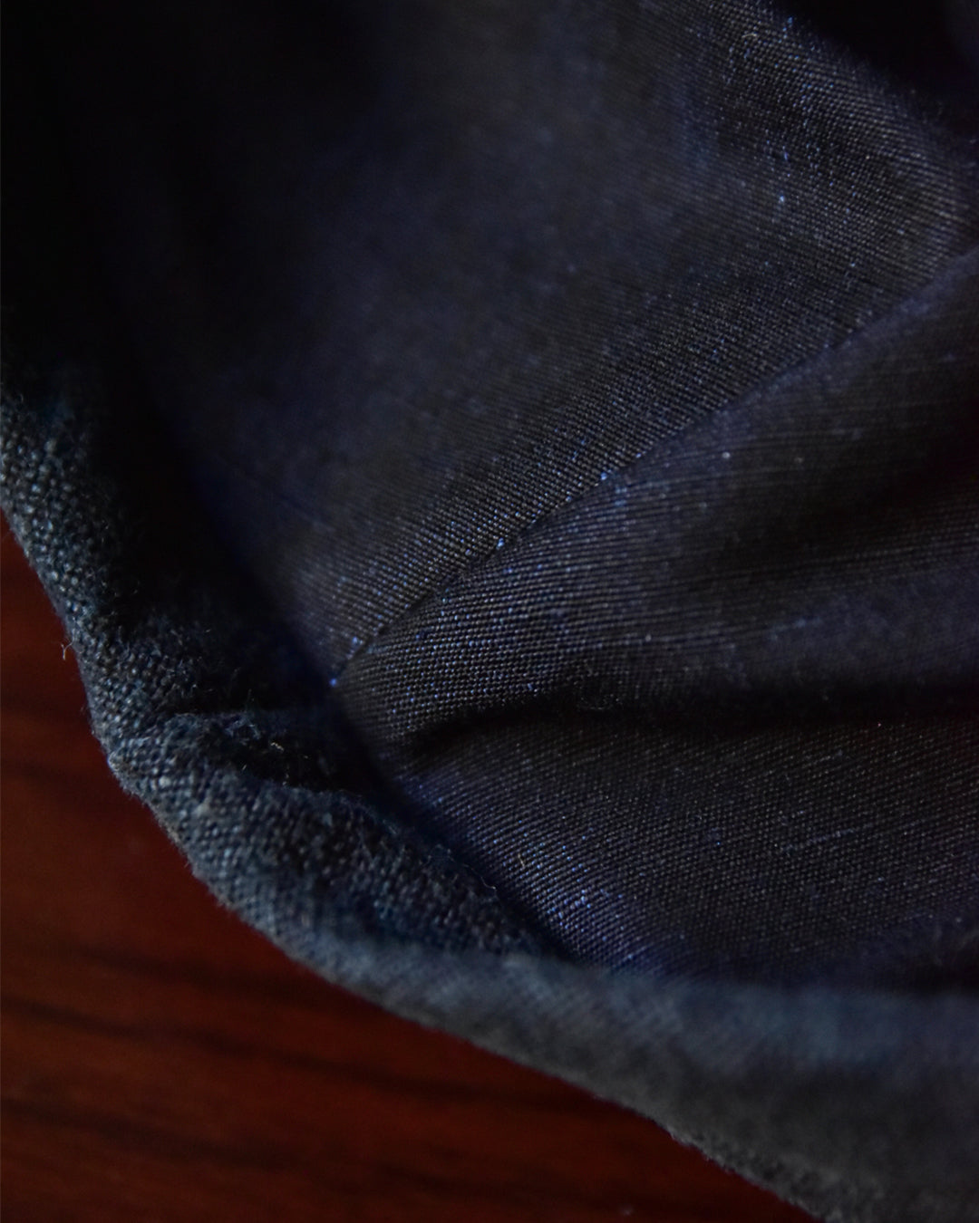 cauda / turban -indigo linen